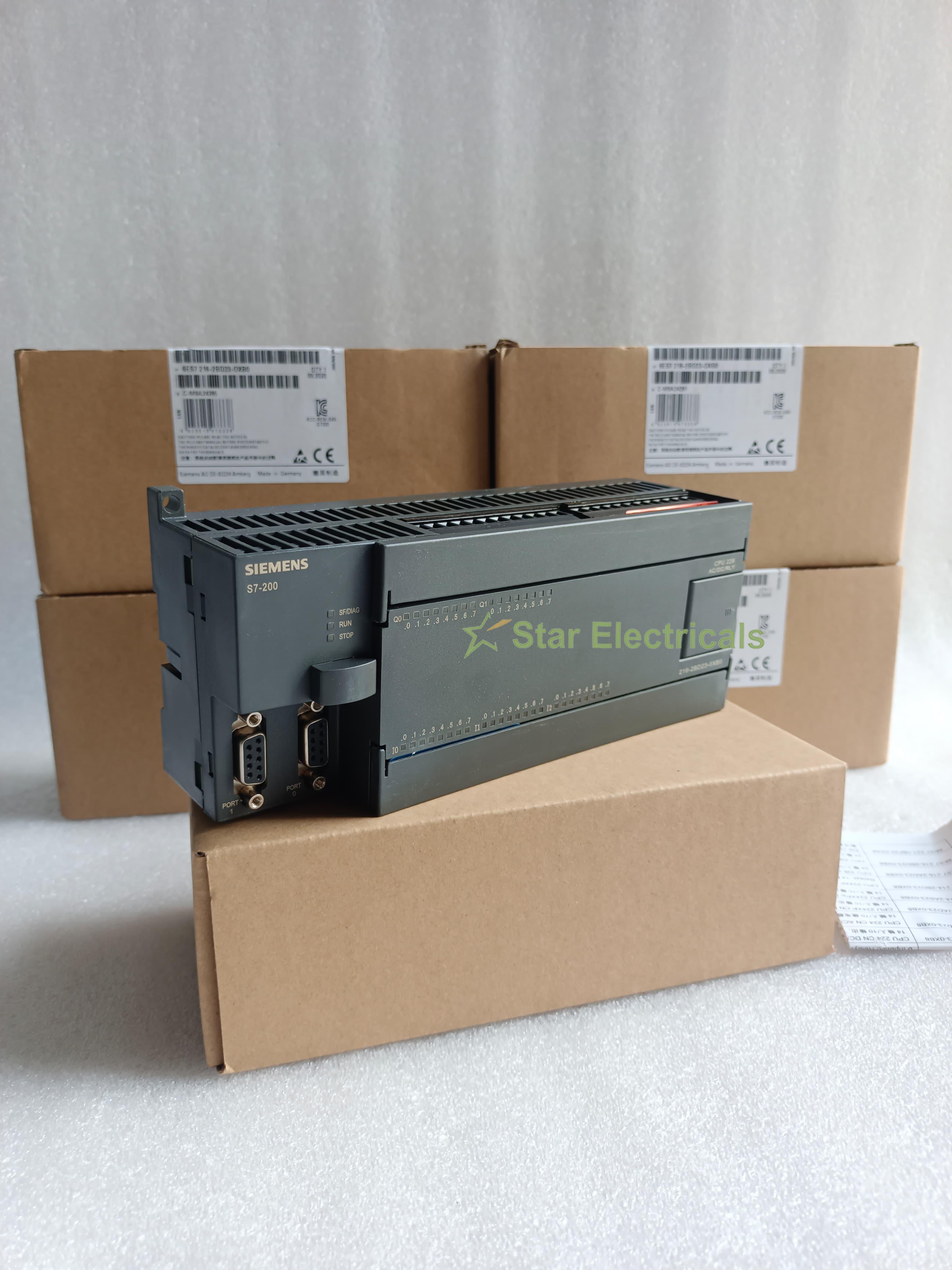Siemens SIMATIC S7-200 CPU 226 PLC Module 6ES7 216-2BD23-0XB0 | 24DI/16DO Relay | Industrial Automation Controller