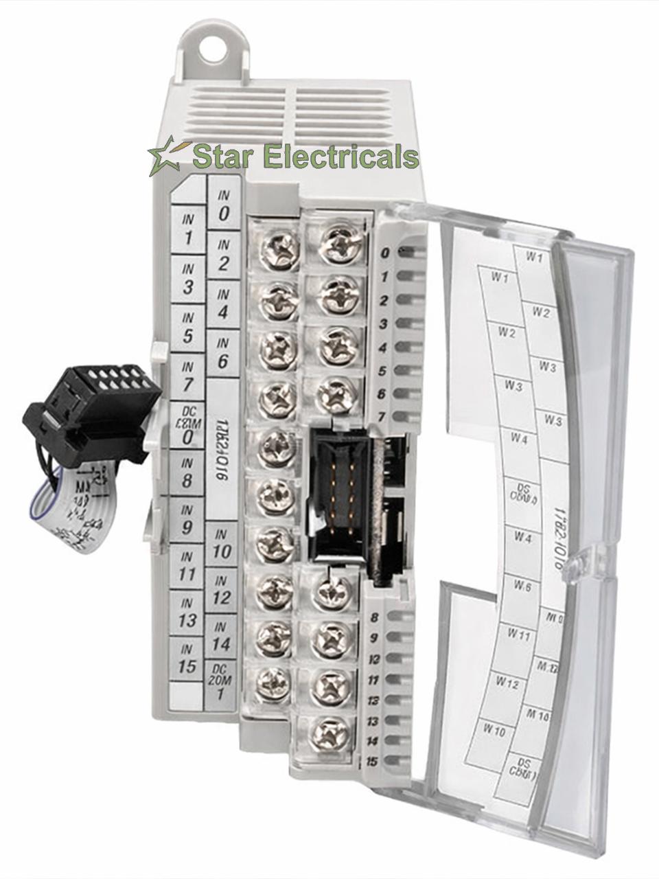 ALLEN-BRADLEY 1762-IQ16 ALLENBRADLEY 1762IQ16 MICROLOGIX 16 PT 24VDC SINK/SOURCE INPUT MODULE