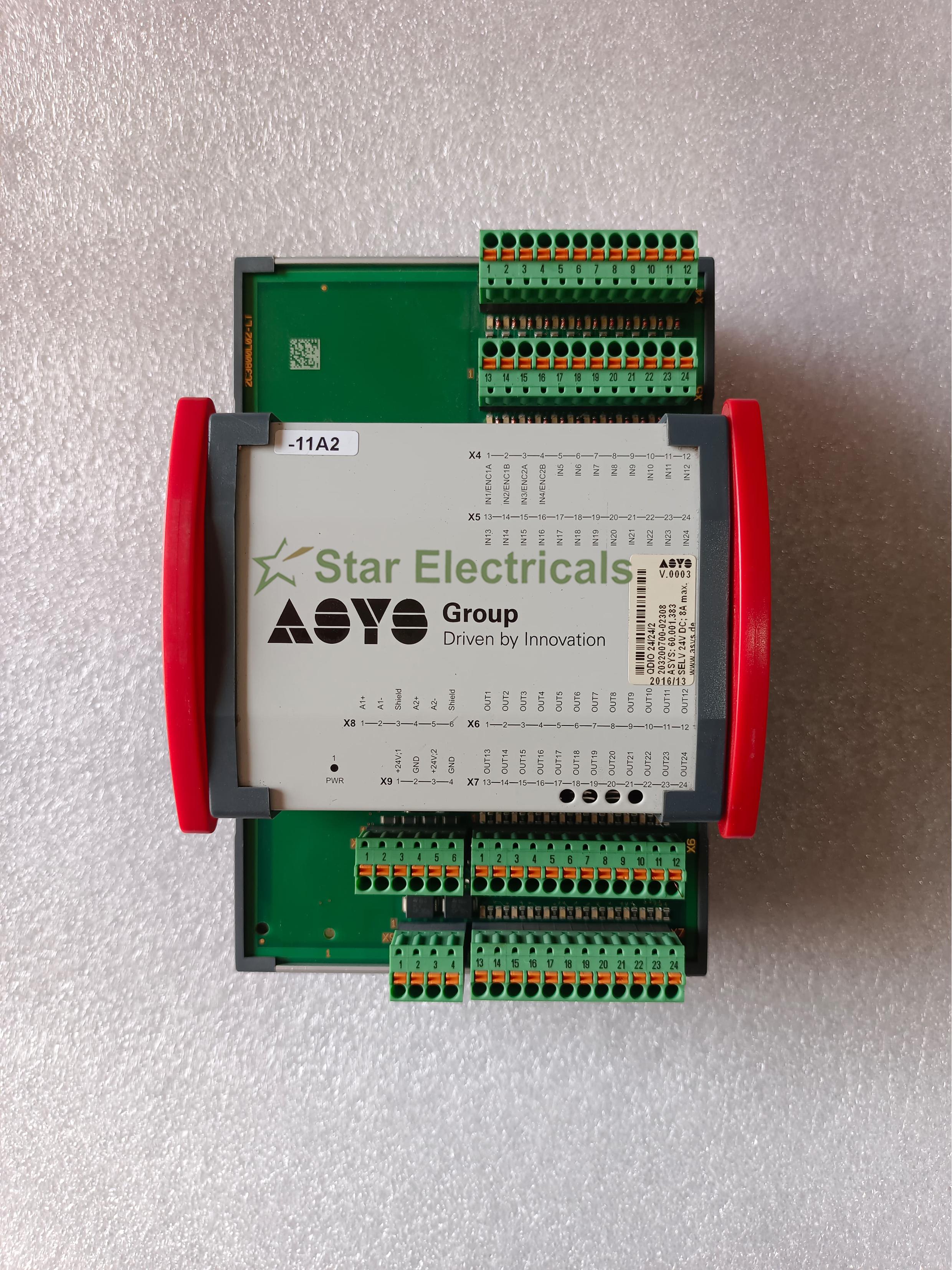 ASYS QDIO24/24/2 ASYS 203200700 I/O MODULE