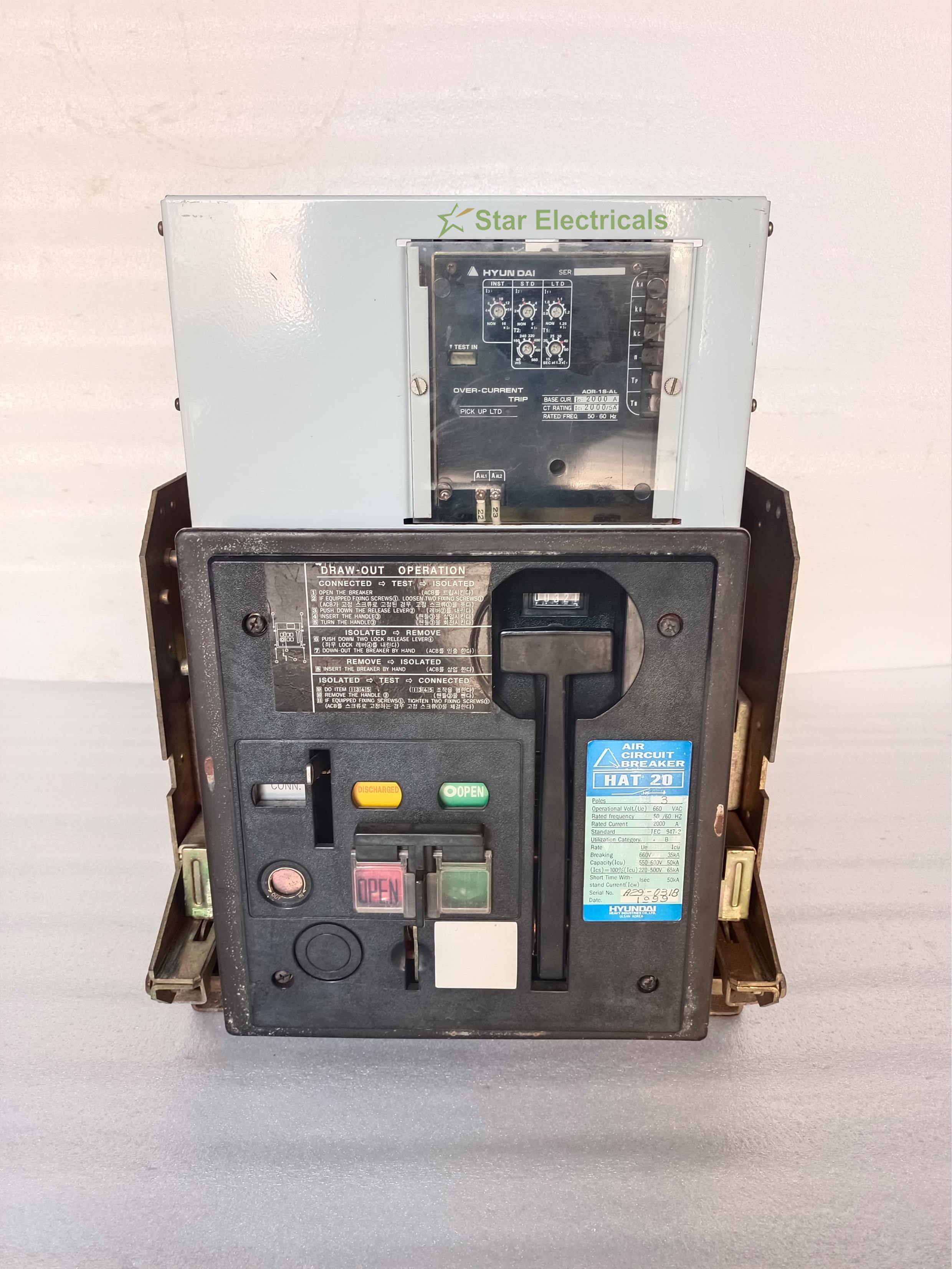 HYUNDAI HAT20 AIR CIRCUIT BREAKER HYUNDAI HAT 20 ACB