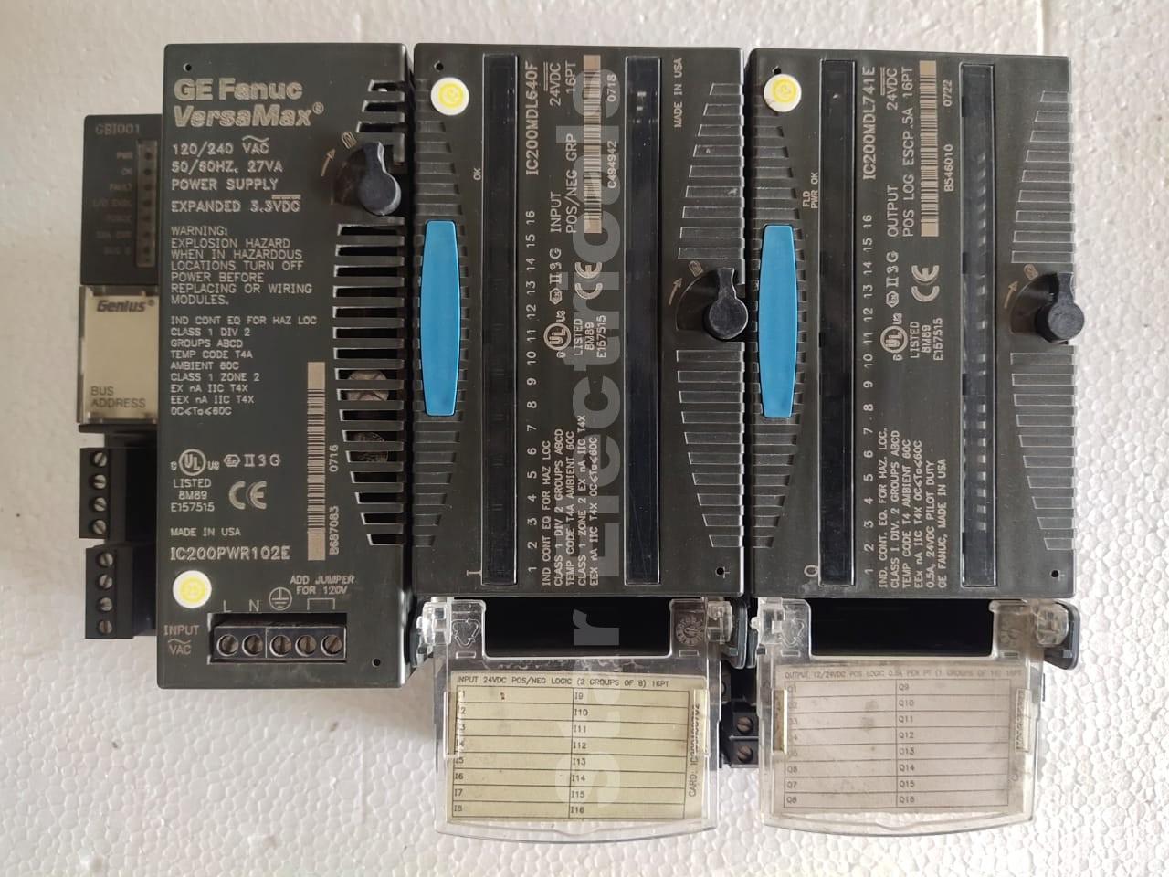 IC200PWR102E IC200MDL741E IC200MDL640F GE Fanuc PLC CPU Module