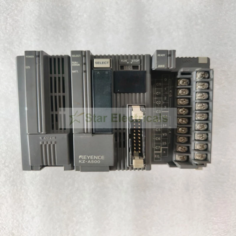 Keyence KZ-A500 CPU Unit, KZ-U5 DC Power Supply KV-AN6 Analog I/O Expansion Module