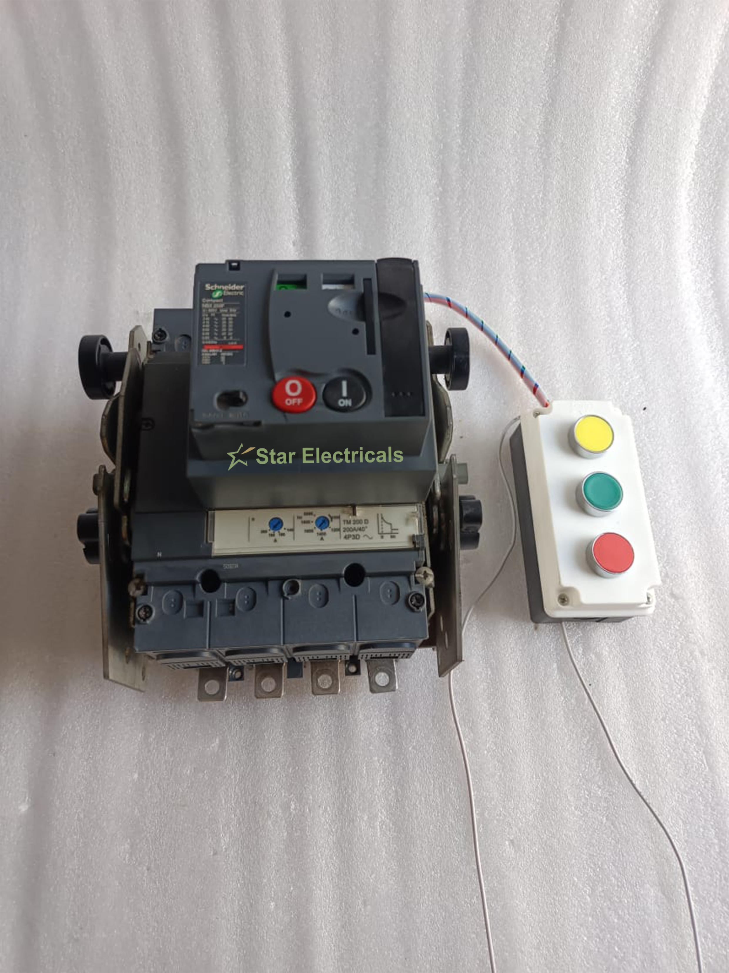 SCHNEIDER NSX250F SCHNEIDER MOTORISED MCCB 200AMP SCHNEIDER MOTOR MECHANISM 200AMP MCCB