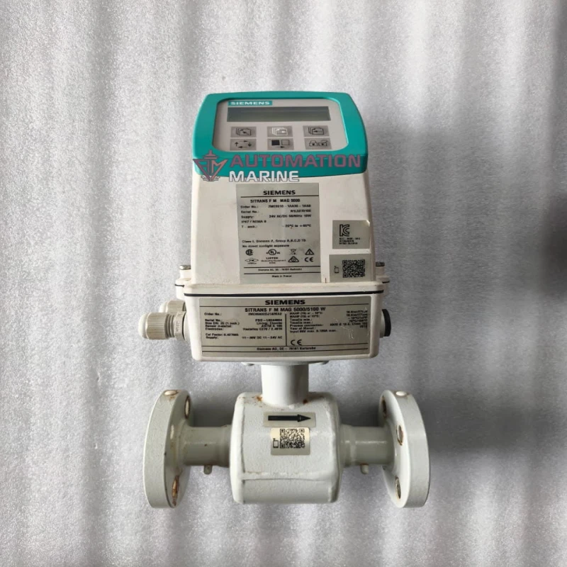Siemens 7ME6910-1AA30-1AA0 MAG 5000 Electromagnetic Flowmeter Transmitter with Display