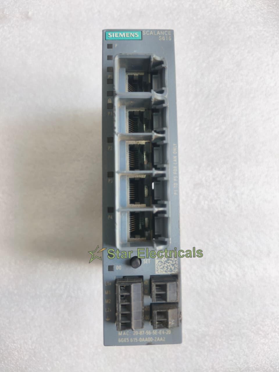 Siemens SCALANCE S615 Industrial Security Router 6GK5 615-0AA00-2AA2 – Secure Industrial Communication Gateway