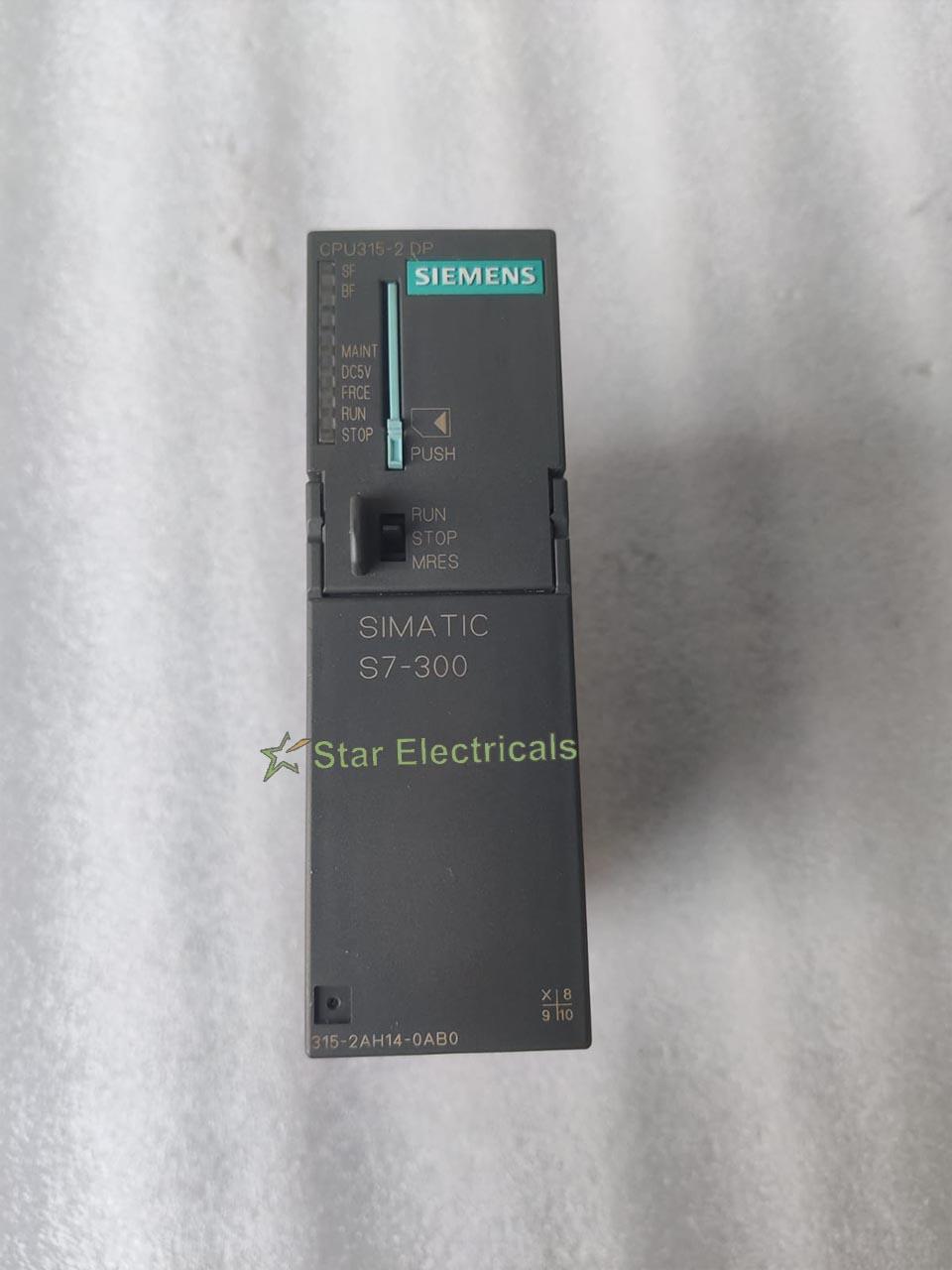 Siemens SIMATIC S7-300 PLC CPU 315-2 DP 6ES7315-2AH14-0AB0 Industrial Automation Processor Module