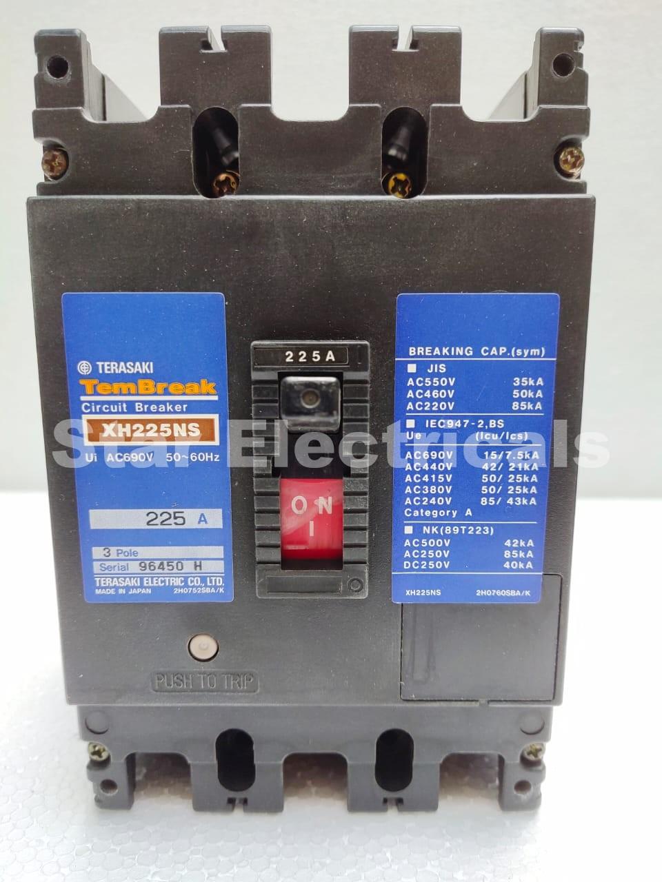 Terasaki TemBreak XH225NS 3-Pole 225A MCCB