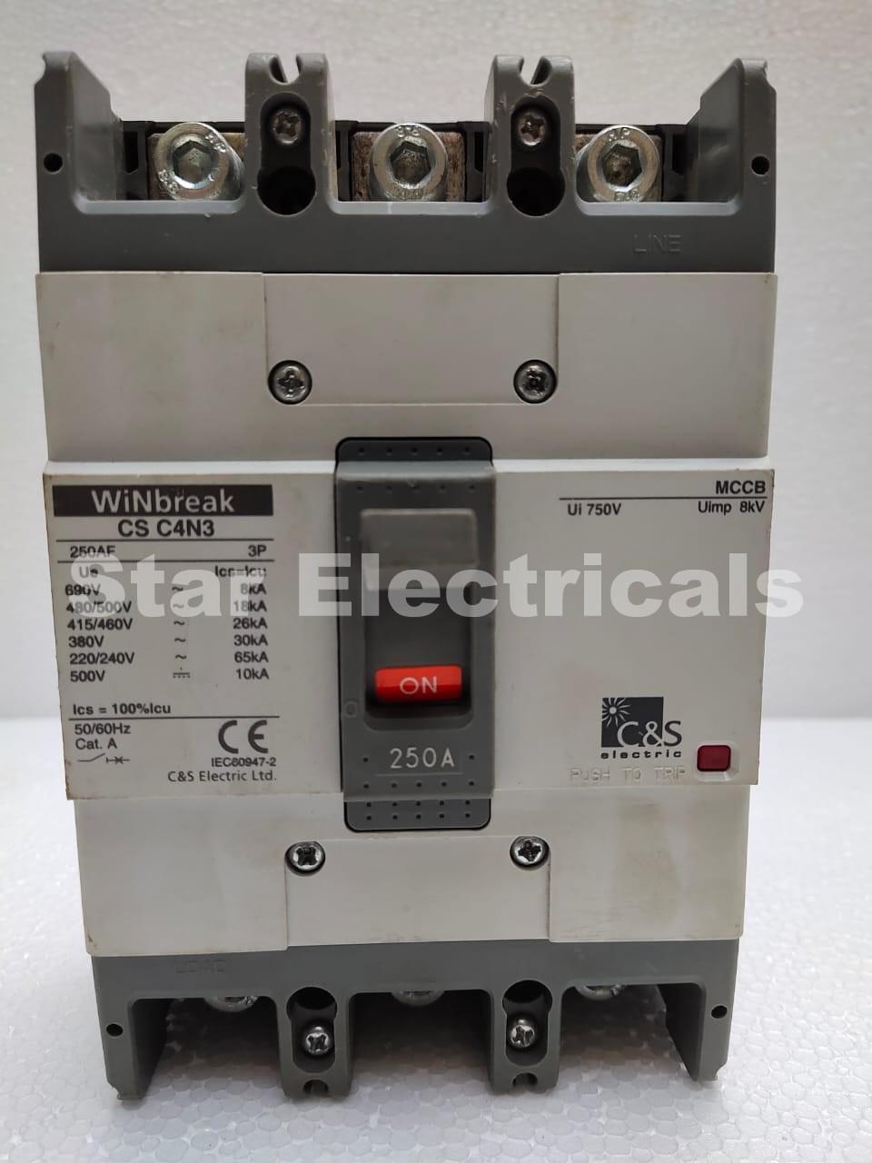 C&S C4N3 MCCB 250amp